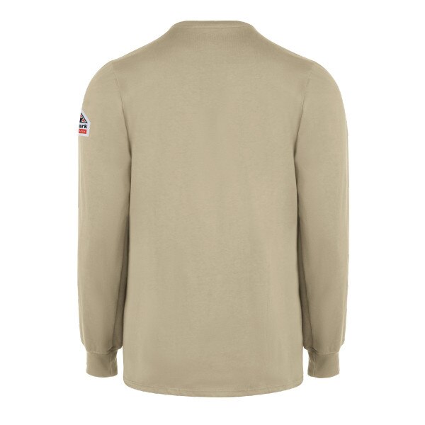 Bulwark Men's FR Lightweight Henley in Khaki